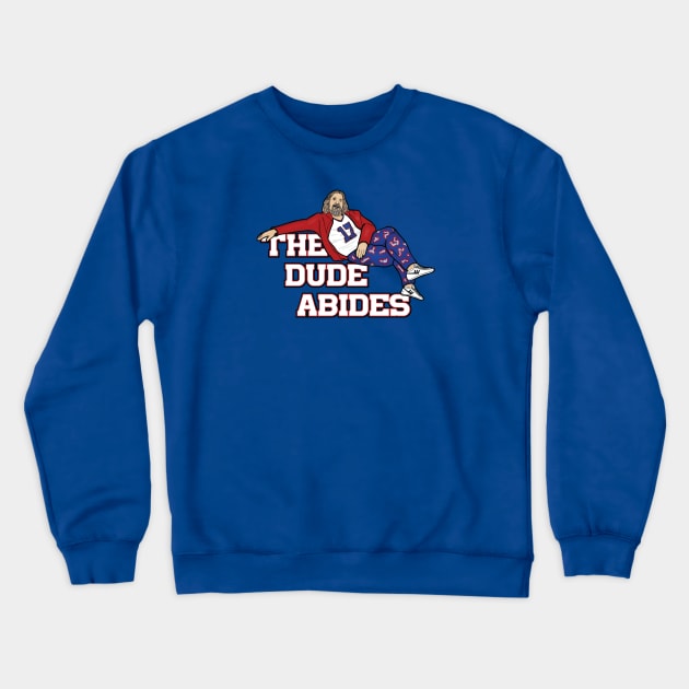 The Dude Abides Crewneck Sweatshirt by Do Nothing Doodles